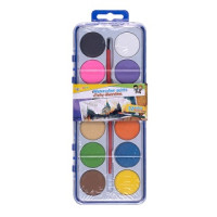 Farby akwarelowe GIMBOO mix kolorów 12szt. z pędzelkiem