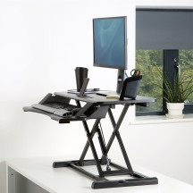 FELLOWES Sit-Stand Corsivo - nakładka na biurko do pracy stojącej czarna 8091001