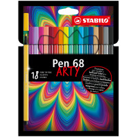 Flamaster STABILO Pen 68 ARTY kpl. 18szt. mix kolorów