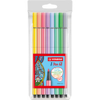 Flamaster STABILO Pen 68 kpl. 8szt. mix kolorów pastelowych