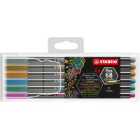 Flamaster STABILO Pen 68 Metallic kpl. 6szt. mix kolorów