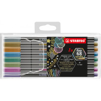Flamaster STABILO Pen 68 Metallic kpl. 8szt. mix kolorów