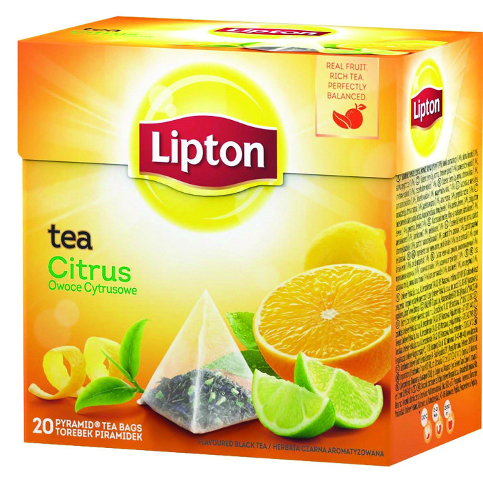 Herbata czarna LIPTON Lemon 20szt.