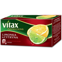 Herbata ekspresowa VITAX limonka i cytryna 20szt.