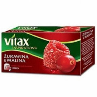 Herbata ekspresowa VITAX żurawina i malina 20szt.