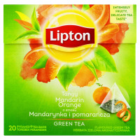 Herbata zielona LIPTON Mandarynka i Pomarańcza 25szt.