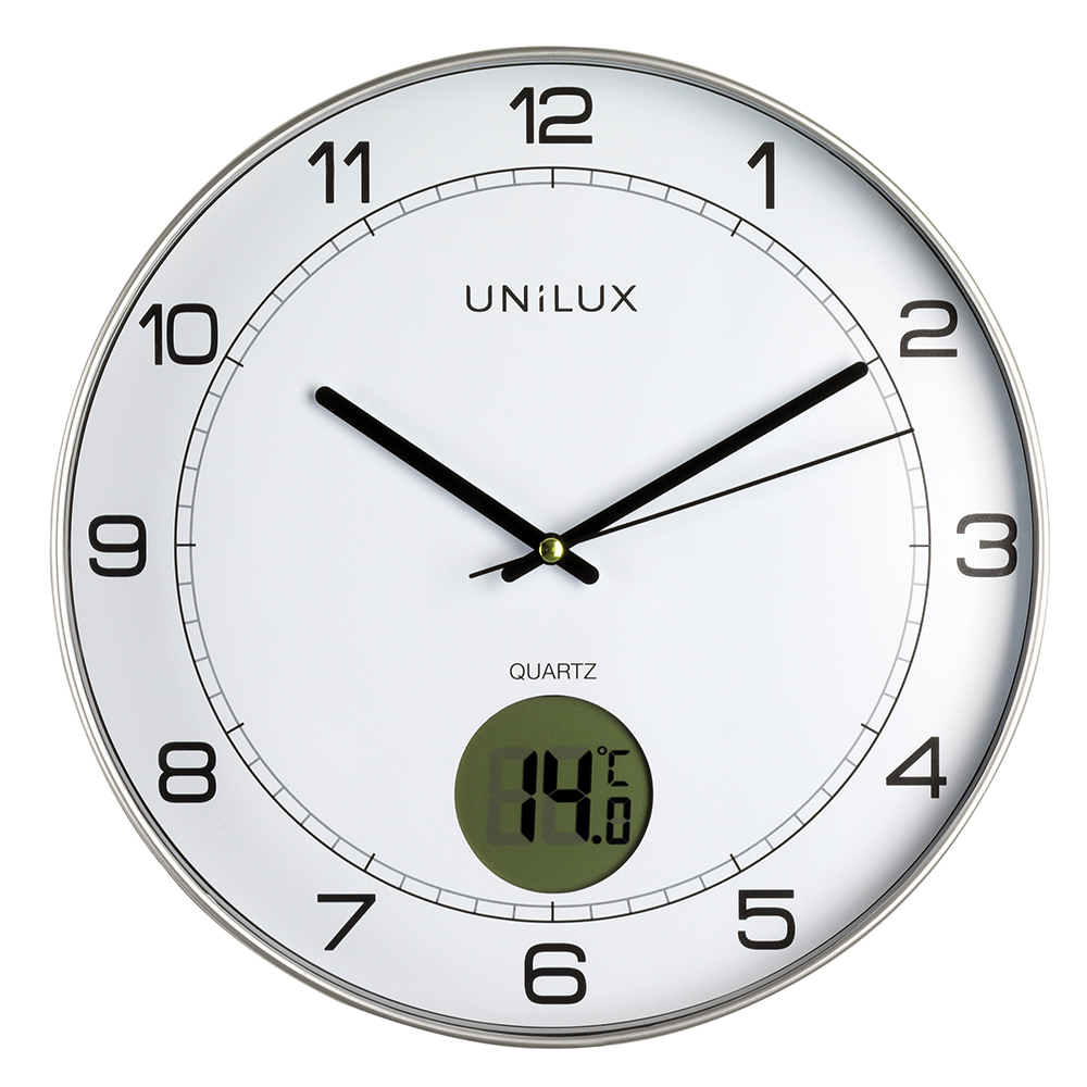 Zegar srebrny Unilux Tempus