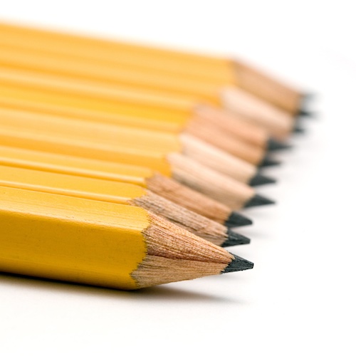 ołówki żółte 
