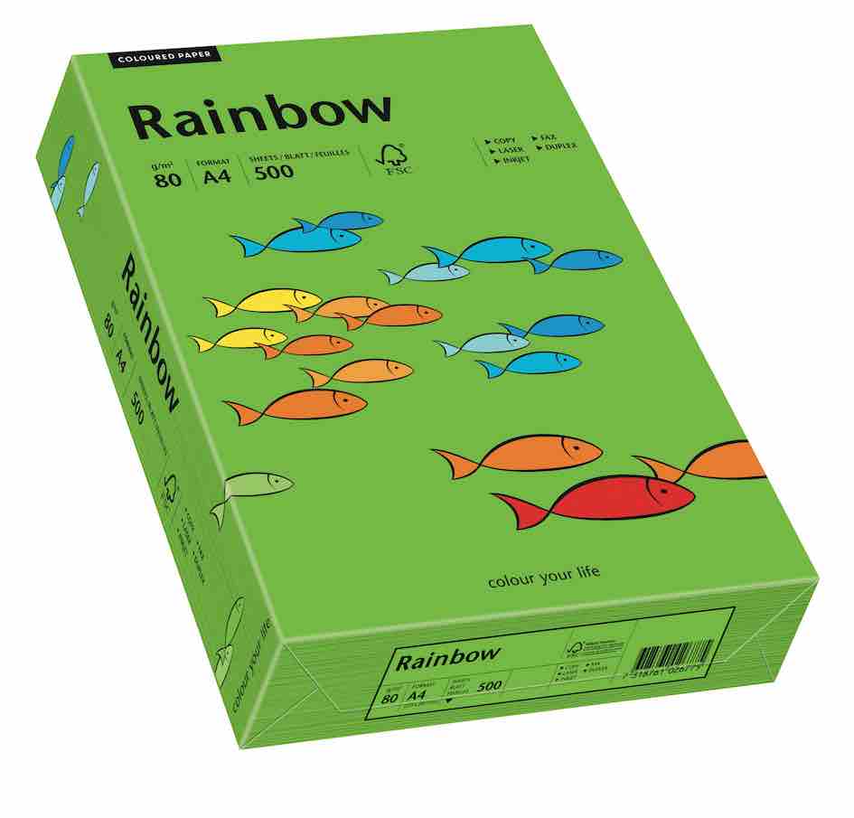 ryza papieru kolorowego A4 Rainbow 