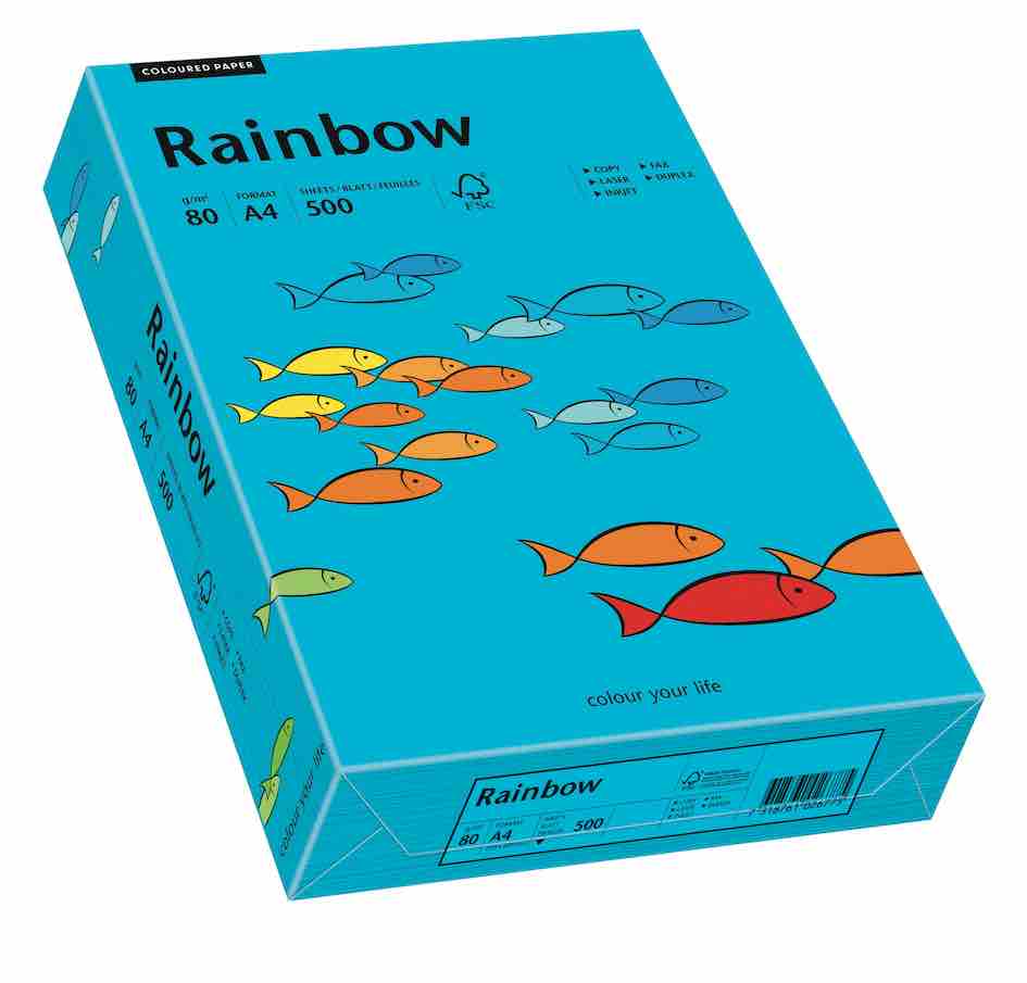 ryza papieru kolorowego A4 Rainbow 