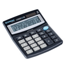 Kalkulator biurowy DONAU TECH 12-cyfrowy 125x100x27mm czarny