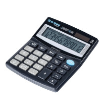 Kalkulator biurowy DONAU TECH 12-cyfrowy 125x100x27mm czarny