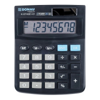 Kalkulator biurowy DONAU TECH K-DT4081-01 8-cyfrowy czarny