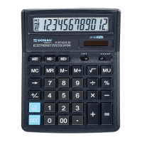 Kalkulator biurowy DONAU TECH K-DT4121-01 12-cyfrowy czarny