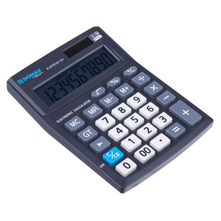 Kalkulator biurowy DONAU TECH K-DT5101-01 10-cyfrowy czarny