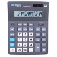 Kalkulator biurowy DONAU TECH K-DT5141-01 14-cyfrowy czarny