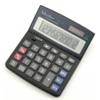 Kalkulator VECTOR KAV DK-215 12-cyfrowy czarny