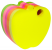 Karteczki samoprzylepne jabłko DONAU kostka mix kolorów 7563001PL-99