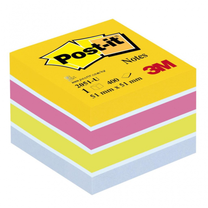 Karteczki samoprzylepne Post-it 51x51mm kostka Ultra 3M-UU009543131