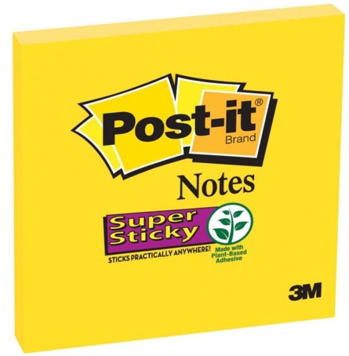 Karteczki samoprzylepne Post-it Super Sticky 76x76mm żółte 3M-70005288488