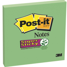 Karteczki samoprzylepne POST-IT Super Sticky 76x76mm zielone 3M-70005255867