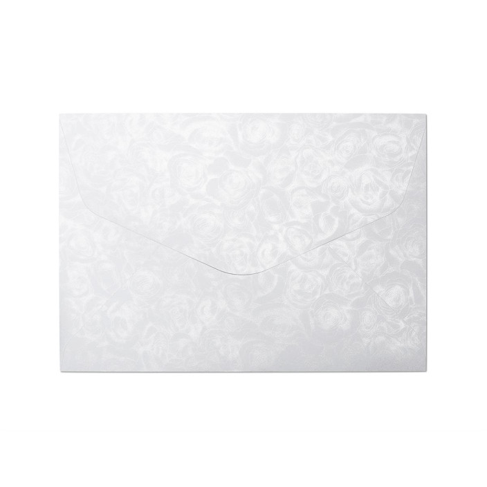 Koperta ozdobna C5 120g/m2 Galeria Papieru Róże biała 10szt. 280611