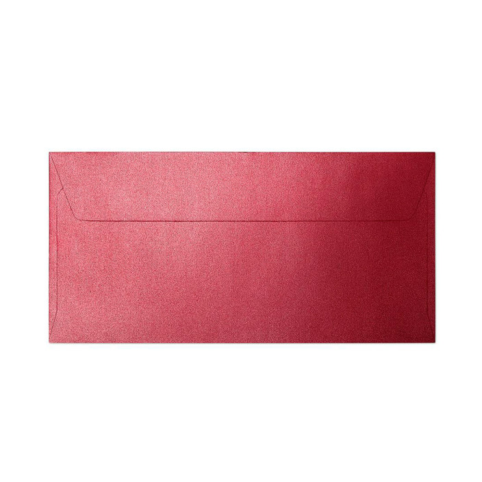 Koperta ozdobna DL 120g/m2 Galeria Papieru Pearl czerwona 10szt. 280117