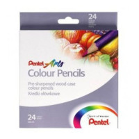 Kredki ołówkowe PENTEL 24 kolory