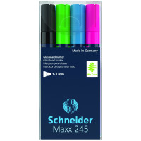 Marker do szklanych tablic SCHNEIDER MAXX 245c 4szt.