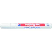 Marker do tablic szklanych EDDING E-90 2-3mm okrągły biały