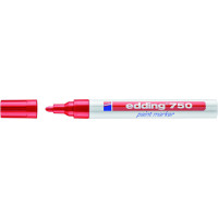Marker olejowy EDDING 750 2-4mm okrągły czerwony