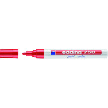 Marker olejowy EDDING E-750 2-4mm okrągły czerwony