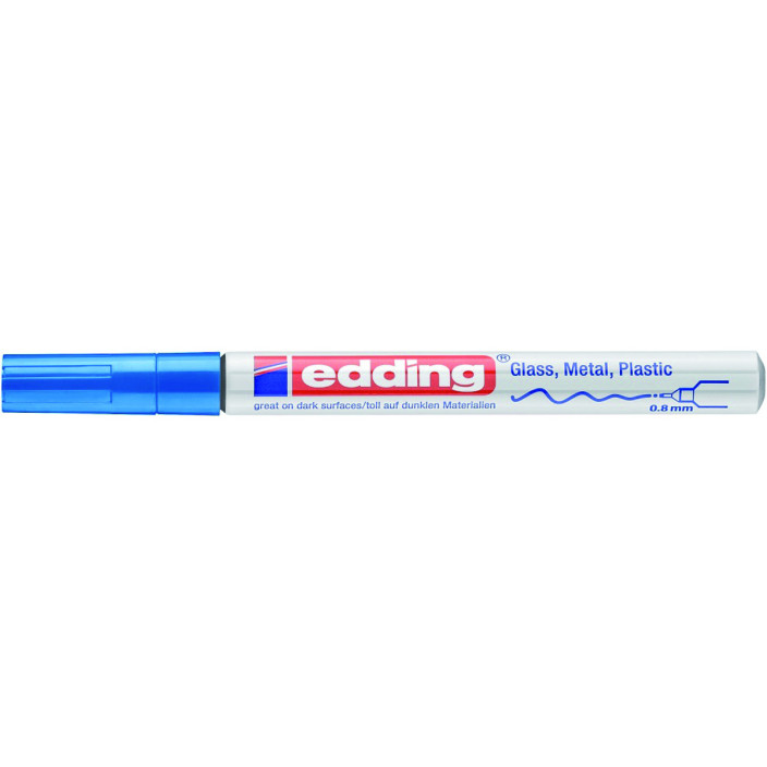 Marker olejowy EDDING E-780 0,8mm igłowy niebieski