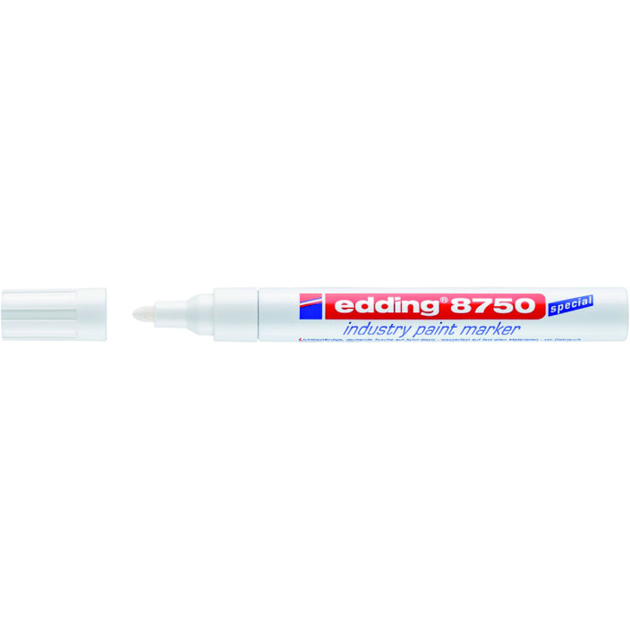 Marker olejowy EDDING E-8750 2-4mm okrągły biały