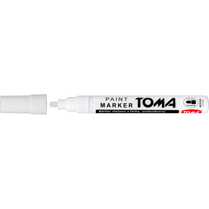 Marker olejowy TOMA TO-440 2,5mm biały