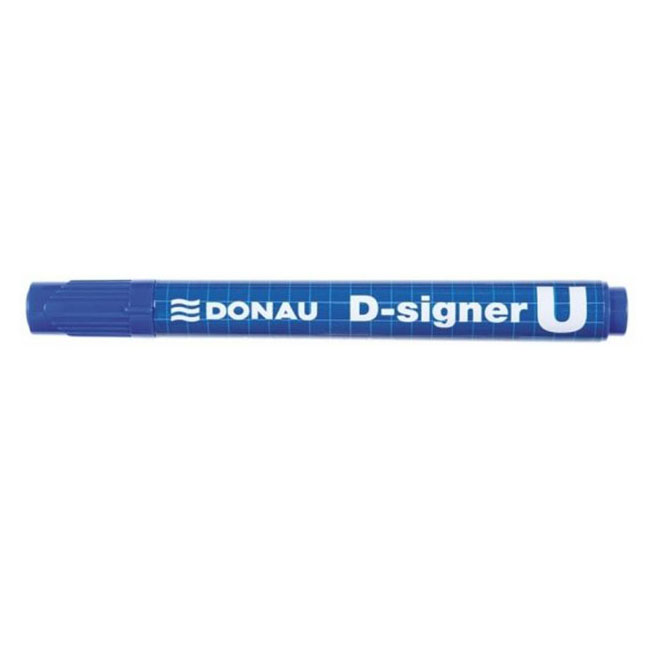 Marker permanentny DONAU D-signer okrągły niebieski