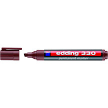 Marker permanentny EDDING 330 1-5mm ścięty brązowy