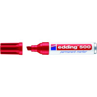 Marker permanentny EDDING 500 2-7mm ścięty czerwony