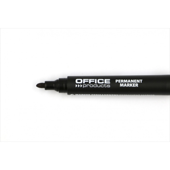 Marker permanentny OFFICE PRODUCTS okrągły czarny