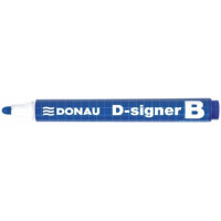 Marker suchościeralny DONAU D-signer 2-4mm okrągły niebieski