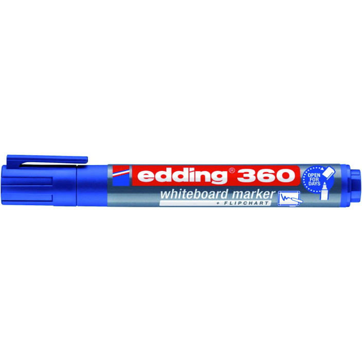 Marker suchościeralny EDDING e-360 1,5-3mm okrągły niebieski