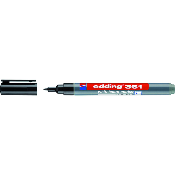 Marker suchościeralny EDDING e-361 1mm igłowy czarny