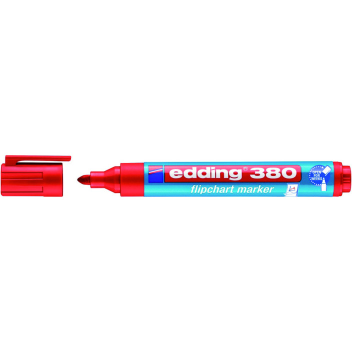 Marker suchościeralny EDDING E-380 1,5-3mm okrągły czerwony