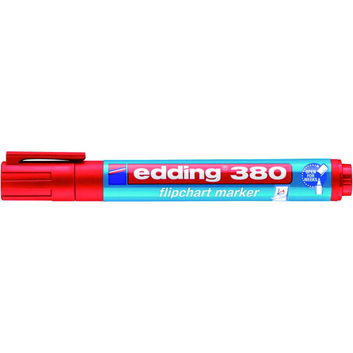 Marker suchościeralny EDDING E-380 1,5-3mm okrągły czerwony