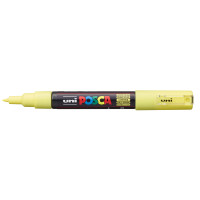Marker UNI Posca PC-1M z farbą plakatową pastelowy-żółty