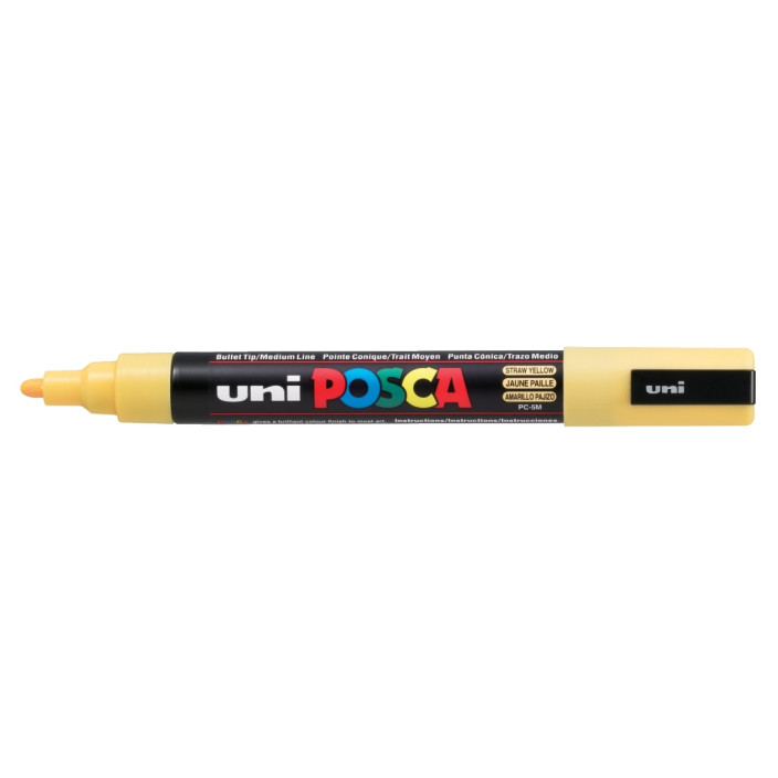 Marker UNI Posca PC-5M z farbą plakatową ciemno-żółty