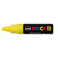 Marker UNI Posca PC-8K z farbą plakatową żółty