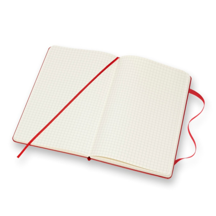 Notatnik MOLESKINE Classic L 13x21cm w kratkę twardy 240 stron czerwony