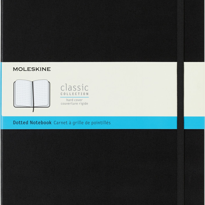 Notatnik MOLESKINE Classic w kropki A4 192 strony czarny