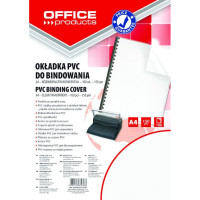 Okładki do bindowania OFFICE PRODUCTS A4 150mic transparentne 100szt.